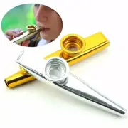 Metal Kazoo + Kazoo Harmonica Mouth Flute Kids Party Kid Musical Instrument Gift