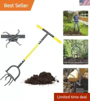 Hand Tiller Garden Claw, Garden Twist Tiller Heavy Duty, Manual Soil Tiller f...