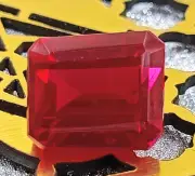 12 Ct Natural Red Mozambique Ruby Flawless CERTIFIED Emerald Loose Gemstone AKV
