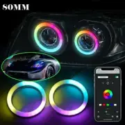 LED Light Halo Rings Car Headlight Retrofit Halo Rings Light Guide RGB MM Lm