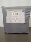 Hotel Signature Sateen 400 Thread Count 6 pc Queen Sheet Set Gray