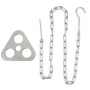 Hanging Tripod Hanging Pot Rack 1 KIT Black&Silver Length 85cm Multifunction