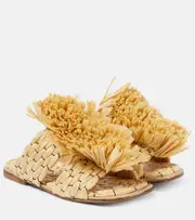 [Dries Van Noten] Dries Van Noten Raffia espadrille slides AU 6.5 beige