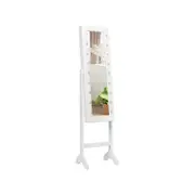 Costway Jewellery Cabinet Stand Costmetics Storage Wood