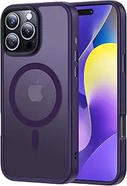 Magnetic Case for iPhone 14 Pro Max Case [Compatible with MagSafe] Military-Grade Protection, Anti-Fingerprint, Translucent Matte Slim Shockproof Phone Case for 14 Pro Max