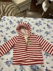 NWT Crazy 8 Peppermint Hooded Jacket 18/24M