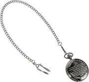 [SAFIGLE] Stylish Necklace Pocket Watch Quartz Movement Lettering Unisex for Father's Day and Birthday