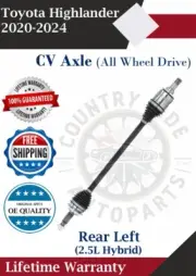 OE Rear Left CV Axle For 2020-2024 Toyota Highlander 2.5L Hybrid 4X4 Lifetime W.