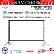 Kogan 100'' Double Tripod Projector Screen Stand Indoor Outdoor Home Theatre New