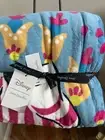 NWT Vera Bradley Disney Alice in Wonderland Mad Hatter Plush Throw Blanket