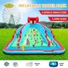 Inflatable Water Park Blow Up Pool Jumping Castle Water Slide Bouncer Splash Toy