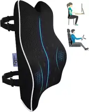 Middle & Low Back Support for Office Chair, Car,Gaming Chair -Soft Memory Foam L