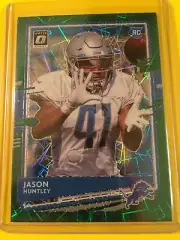 2020 Donruss Optic JASON HUNTLEY Green Velocity Prizm Rookie RC #104 Lions