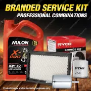 Oil Air Fuel Filter + 5L XPR15W40 Engine Oil for Holden Statesman VS V6 3.8L