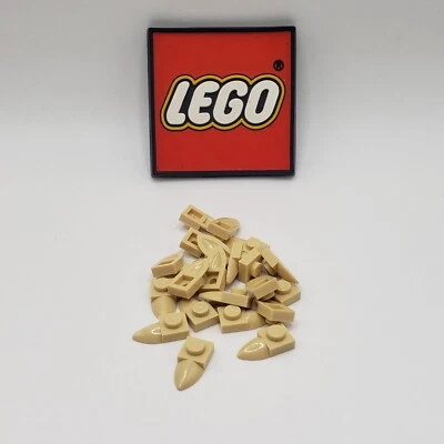 LEGO 1 x 1 Plate w Tooth BLACK (x25) 49668 NEW PARTS LOT