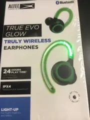 Altec Lansing True Glow Wireless Earbuds Charging Case IPX4 Waterproof New 6982