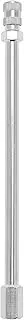 X AUTOHAUX 1Set 150mm Tire Valve Extension with Dust-Resist Cap Universal Nickel Plated 180 Degree Tyre Valve Stem Extender for Car Motorcycle RV Truck Bike