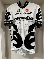 Castelli Cervélo Test Team Jersey Size XL Autographed Sastre
