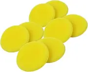 COSMEVIVI 8pcs Polishing and Waxing Sponge Cars Car Detailing Kit Buffer Polisher Pads Polishing Pad Buffer Polisher Yellow Sponge