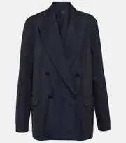 [Joseph] Joseph Jaden silk and cotton blazer AU 6 blue