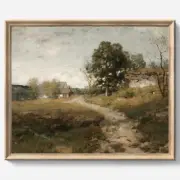 Vintage Wall art, Classical Unframed 8 x 10 Inch, Solitude in the Countryside