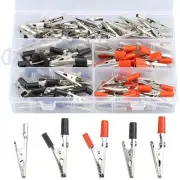 Glvaner Alligator Clips Test Clamps 52mm 100pcs Electrical Test Clamps Metal Cli