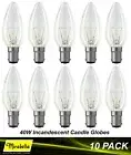 10 x 40W B15 Clear Candle Light Globes Bulbs Lamp Incandescent Small Bayonet SBC