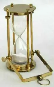 Antique Vintage Marine Sand Timer Hourglass Nautical Vintage Maritime Timer Gift