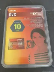 10 TDK DVC Mini DV Video Cassettes 60 Minutes Digital Camcorder Tapes Sealed