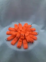 24 Pack 135 dB EMERGENCY Whistles! LOUD!! High Visibility Safety Orange Survival