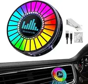 Music LED Rhythm Light, Car Interior Lights with Fragrance Tablets, Color Changing App Control Music LED Rhythm Light for Women and Men