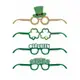 派對城 現貨【紙眼鏡4入-聖派翠克】 歐美派對 派對裝飾 裝飾眼鏡 造型眼鏡 聖派翠克節 派對佈置 拍攝道具