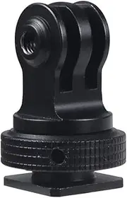 NovelGoal Tripod Monopod Mount Screw with 3/8" Cold Shoe 360 Swivel Tripod Adapter Compatible with GoPro 11 10 9 Action Camera Cage Monitor LED Bracket Accessories (Base Only)