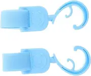 Abaodam Stroller Hooks for Diaper Bag 2 Pcs Multi-use Hooks for Baby Stroller Key Holders Shopping Bag Clips Carriage Straps Easy to Install