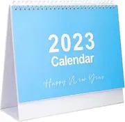 HOMSFOU Desk Calendar with Printing Academic Planner Schedule Recording Calendar for Home Office Stylish Coil Bound Design for Organizing Your Year