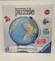 Ravensburger 3D 2012 The Earth World Globe Puzzle 540 Pieces With Stand #124275