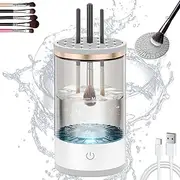 Beauty Swirl Cosmetic Brush Cleaner, The Cozy Luna Brush Cleaner, Rechargeable Makeup Brush Cleaner Machine, Automatic Electric Make Up Brush Cleaner (1 PC - white)