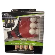 Eastpoint 4 player table tennis set And organizer with 4 paddles 5 balls