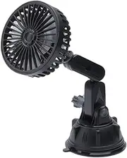 Small Car Fan - Lightweight Suction Cooler for Vehicle - Portable Car Fan with Strong Suction and 3 Speeds, for Vehicle Window, Windshield