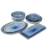 在飛比找蝦皮商城優惠-【堯峰陶瓷】日式藍釉十草餐具8吋圓盤|4.8吋多用井| 10
