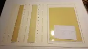 LEUCHTTURM -13 HOLES- never used-18 MIX sheets OPEN PACK ..1, 2 and 3 dividers