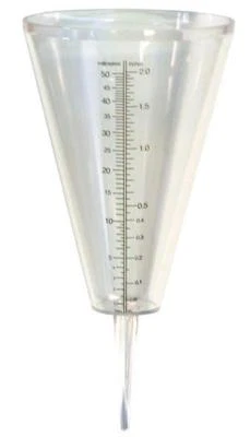 Plastic Water Rain Gauge 20 cm 50 mm Capacity Rainwater Rainfall Guage Garden