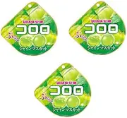 UHA Mikakuto KORORO Muscat Gummi Japanese Candy 48gx3bags gift set Made in Japan