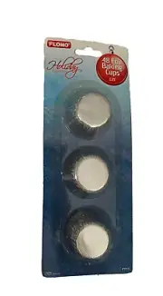 48 Pc 1.25” PAPER CUP CUPCAKE Aluminium Foil Muffin Baking Cupcakes Case