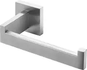 Brushed Steel Toilet Paper Holder, Stainless Steel Toilet Roll Holder for Bathroom and Kitchen (Squa