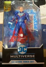 DC MULTIVERSE----LEX LUTHOR POWER SUIT---MCFARLAND ACTION FIGURE