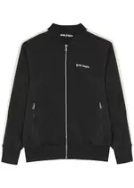 Palm Angels Striped Jersey Track Jacket - Black - S S