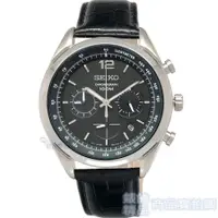 在飛比找蝦皮購物優惠-SEIKO 精工表 SSB097P1手錶 黑面 三眼計時 日