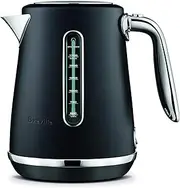 Breville the Soft Top Luxe 1.7 Litre Kettle, Black Truffle, BKE735BTR
