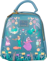 Disney Robin Hood Floral Loungefly Mini Backpack Bag